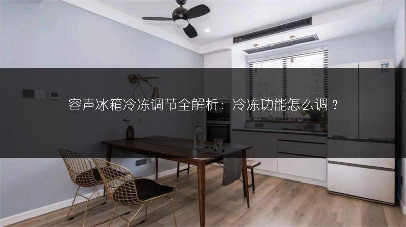 容声冰箱冷冻调节全解析:冷冻功能怎么调?