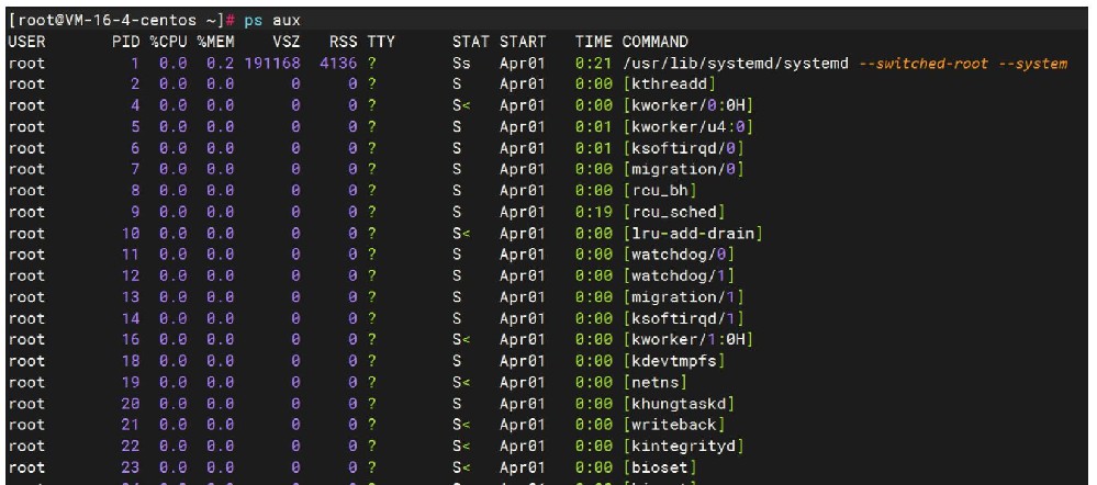 linux查看进程
